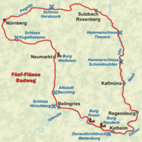 Fünf Flüsse Radweg | Radtour entlang der Flüsse Pegnitz, Vils, Naab
